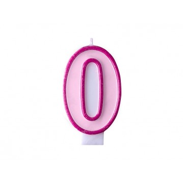 Fødselsdagslys 0- pink