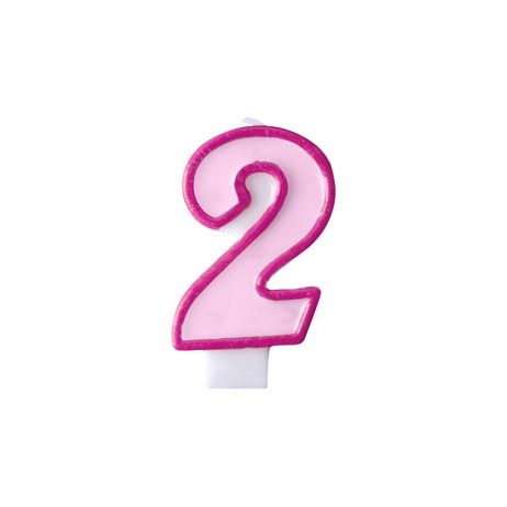 Fødselsdagslys 2 - pink