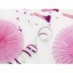 Serpentiner holografisk pink 3.8 m (1 rl/18 stk)
