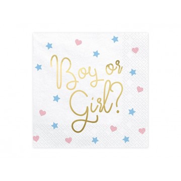 20 stk Servietter Boy or Girl 20 stk Servietter Boy or Girl