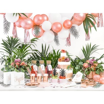 6 stk Paptallerken rose guld 18cm 6 stk Paptallerken rose guld 18cm