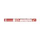 Konfettirør - Røde metallic hjerter 60 cm