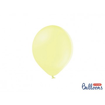 100 stk Standard pastel gul balloner - str 9" 100 stk Standard pastel gul balloner - str 9"