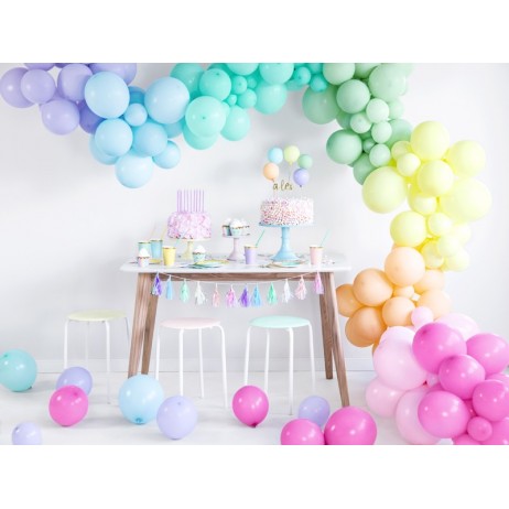 100 stk Standard pastel gul balloner - str 9" 100 stk Standard pastel gul balloner - str 9"