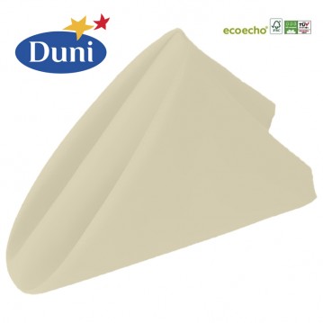 12 stk Creme Dunisoft® Bio middagsservietter 12 stk Creme Dunisoft® Bio middagsservietter