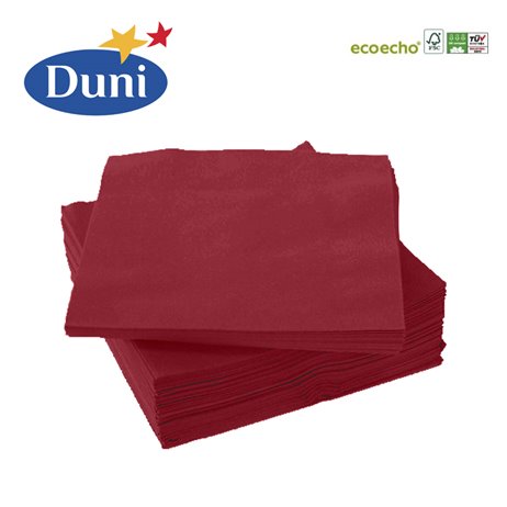 50 stk. Bordeaux Duni frokostservietter - 3 lags