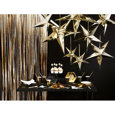 Antik guld lametta - dørforhæng - 90x250cm Antik guld lametta - dørforhæng - 90x250cm