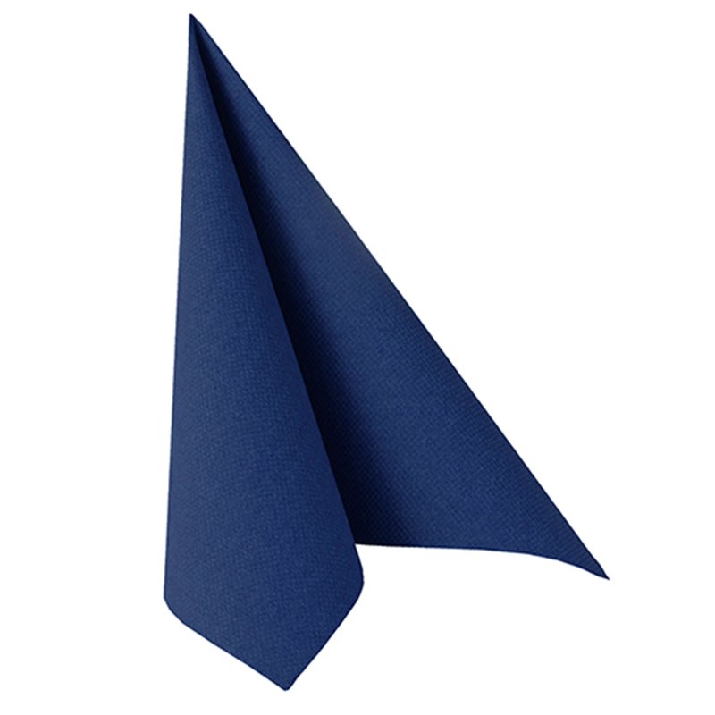til Borddækning i mørkeblå - Folde servietter stofagtige