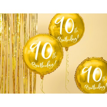 90 års fødselsdag folieballone18" 90 års fødselsdag folieballone18"