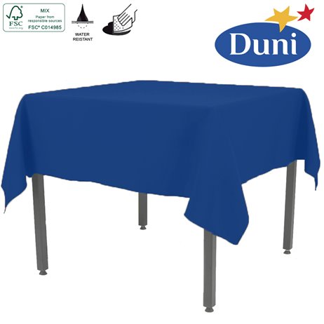 Mørkeblå Dunisilk borddug 138 x 220 cm