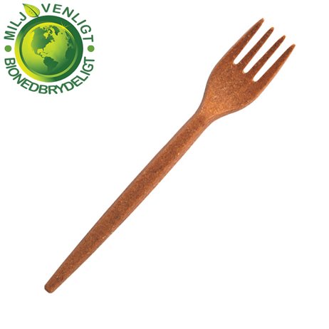 80 stk Økologiske træfiber gafler