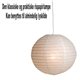 Rispapirlampe Hvid 35 cm