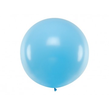 1 stk Kæmpe himmelblå ballon - 1 meter