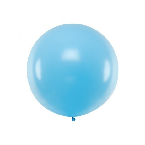 1 stk Kæmpe himmelblå ballon - 1 meter 
