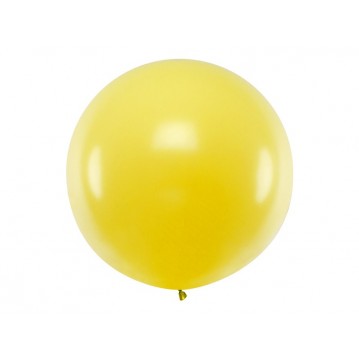 1 stk Kæmpe gul ballon - 1 meter