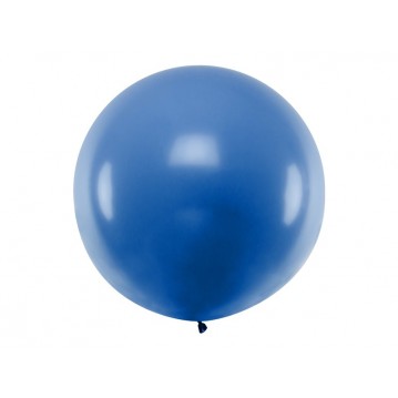 1 stk Kæmpe blå ballon - 1 meter