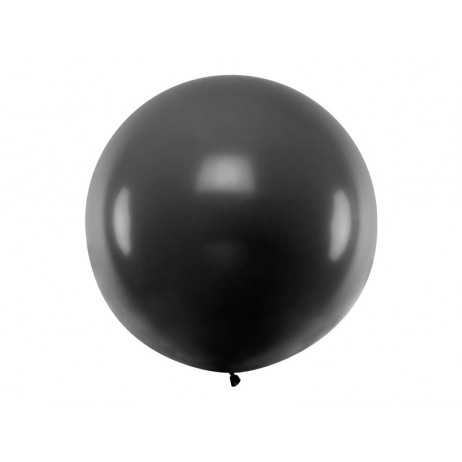 1 stk Kæmpe sort ballon - 1 meter 