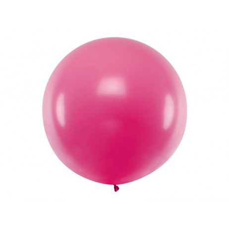 1 stk Kæmpe fuchsia ballon - 1 meter 