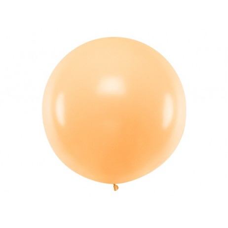 1 stk Kæmpe pastel fersken ballon - 1 meter 