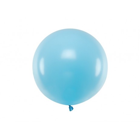 1 stk Stor pastel lyseblå ballon - 60 cm