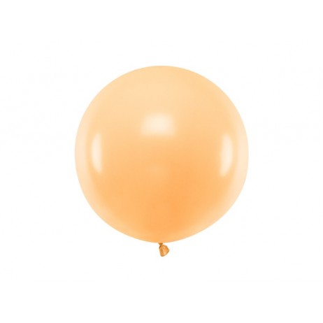 1 stk Stor pastel fersken ballon - 60 cm
