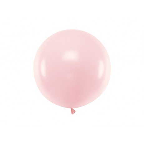 1 stk Stor pastel lyserød ballon - 60 cm