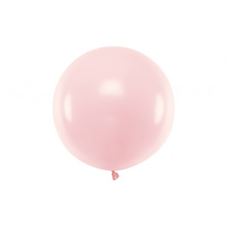 1 stk Stor pastel lyserød ballon - 60 cm 1 stk Stor pastel lyserød ballon - 60 cm