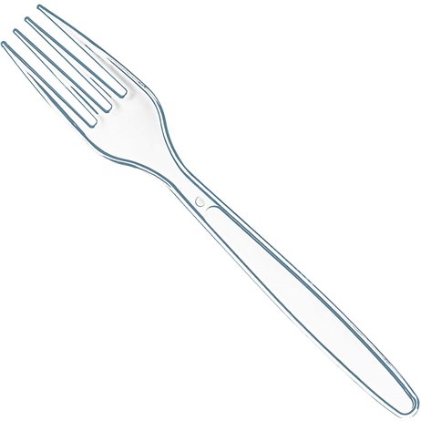 50 stk Plast gafler klare - Genanvendelige