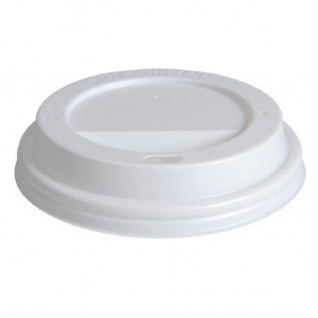 100 stk Drikkelåg - Ø8,5cm - Hvid