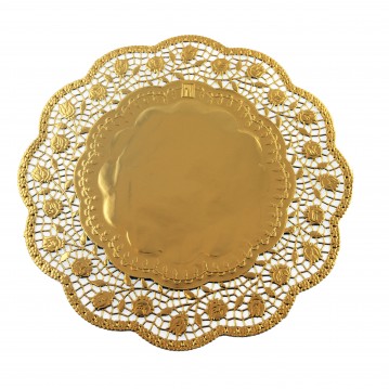 100 stk. Kagepapir Guld 33 cm – Forgyld dit festbord med elegance