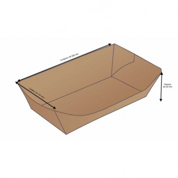 250 stk. Miljøvenlig Take away bakke 20 x 15,1 x 5,2 cm - 750 ml 250 stk. Miljøvenlig Take away bakke 20 x 15,1 x 5,2 cm - 750 ml