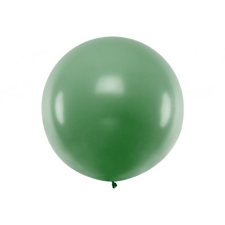 1 stk Kæmpe mørke grøn ballon - 1 meter 