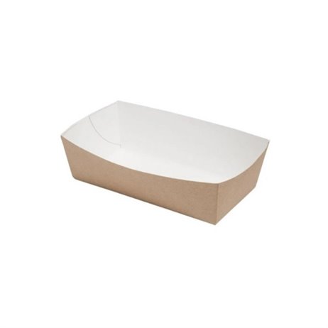 100 stk. Pommes frites bakke 9x6x3 cm -  120 ml