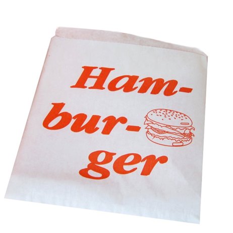 250 Stk. Hamburger lomme - Papir - XL 250 Stk. Hamburger lomme - Papir - XL