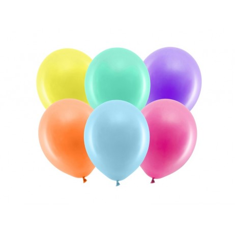 100 stk Standard mix farvet balloner - str 9"