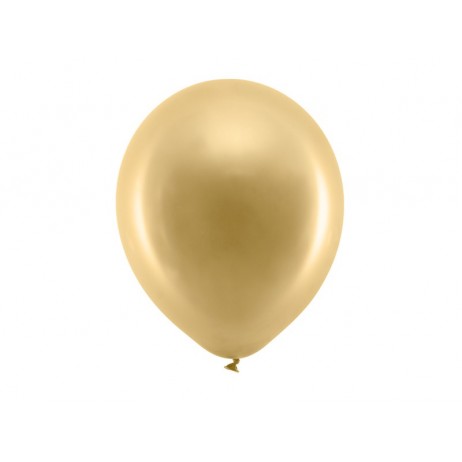 100 stk Metallic guld balloner - str 12"