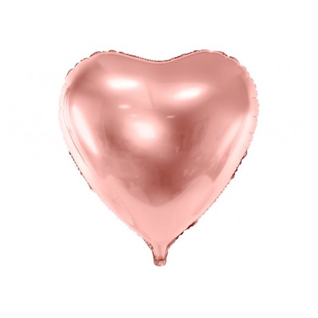 Rose guld hjerte 28,5" folieballon