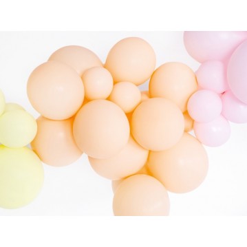 100 stk Standard pastel fersken balloner - str 5" 100 stk Standard pastel fersken balloner - str 5"