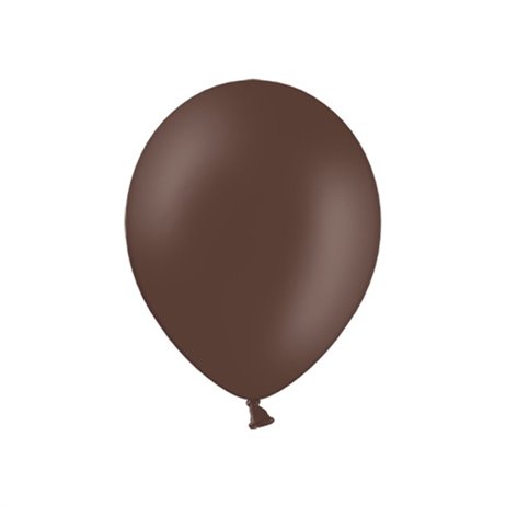 100 stk Standard kakao brun balloner - str 9"