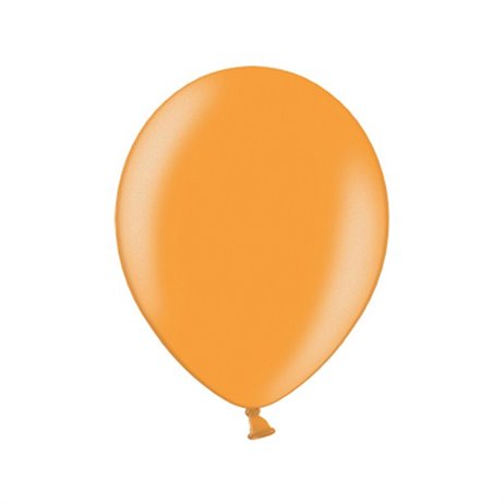 10 stk Metallic lys orange balloner - str 10"