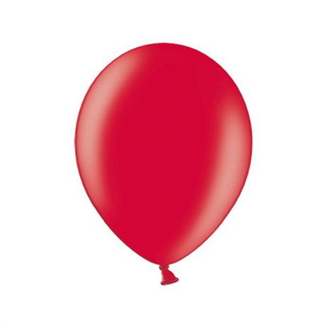 10 stk Metallic kirsebær rød balloner - str 10"