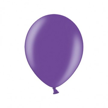 10 stk. Luksus Metallic Latex Balloner lilla 10
