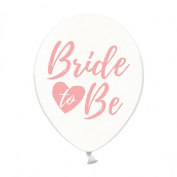 50 stk. Bride to be balloner gennemsigtig latex lyserødt tryk – Perfekt til bryllupsfest 30 cm