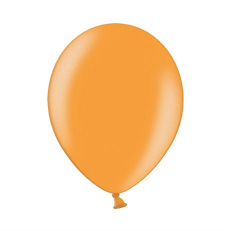 10 stk Metallic lys orange balloner - str 12"
