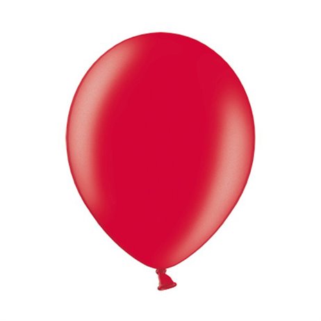 10 stk Metallic kirsebær rød balloner - str 12"