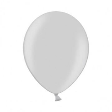 10 stk. Latexballoner metallic sølv 12