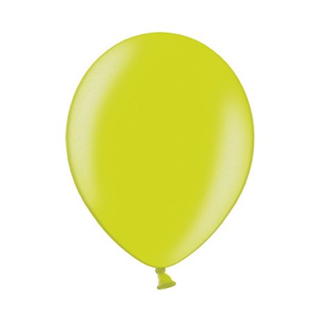 10 stk Metallic æblegrøn balloner - str 12"