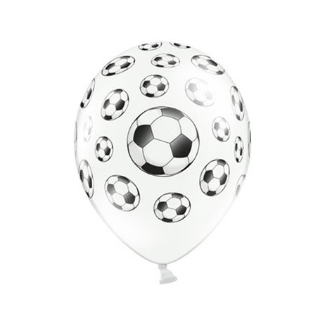 Balloons 30cm, Footballs, Pastel Pure White (1 pkt / 50 pc.)"