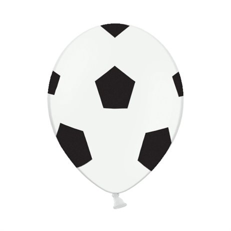 Balloons 30cm, Football, Pure White (1 pkt / 50 pc.)"