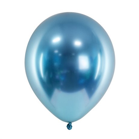50 stk. Chrome latex balloner - Blå 12" 50 stk. Chrome latex balloner - Blå 12"